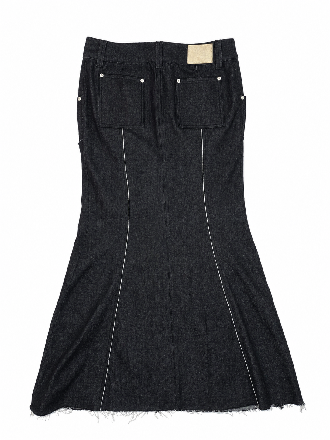 PIERCING DENIM SKIRT