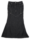 PIERCING DENIM SKIRT