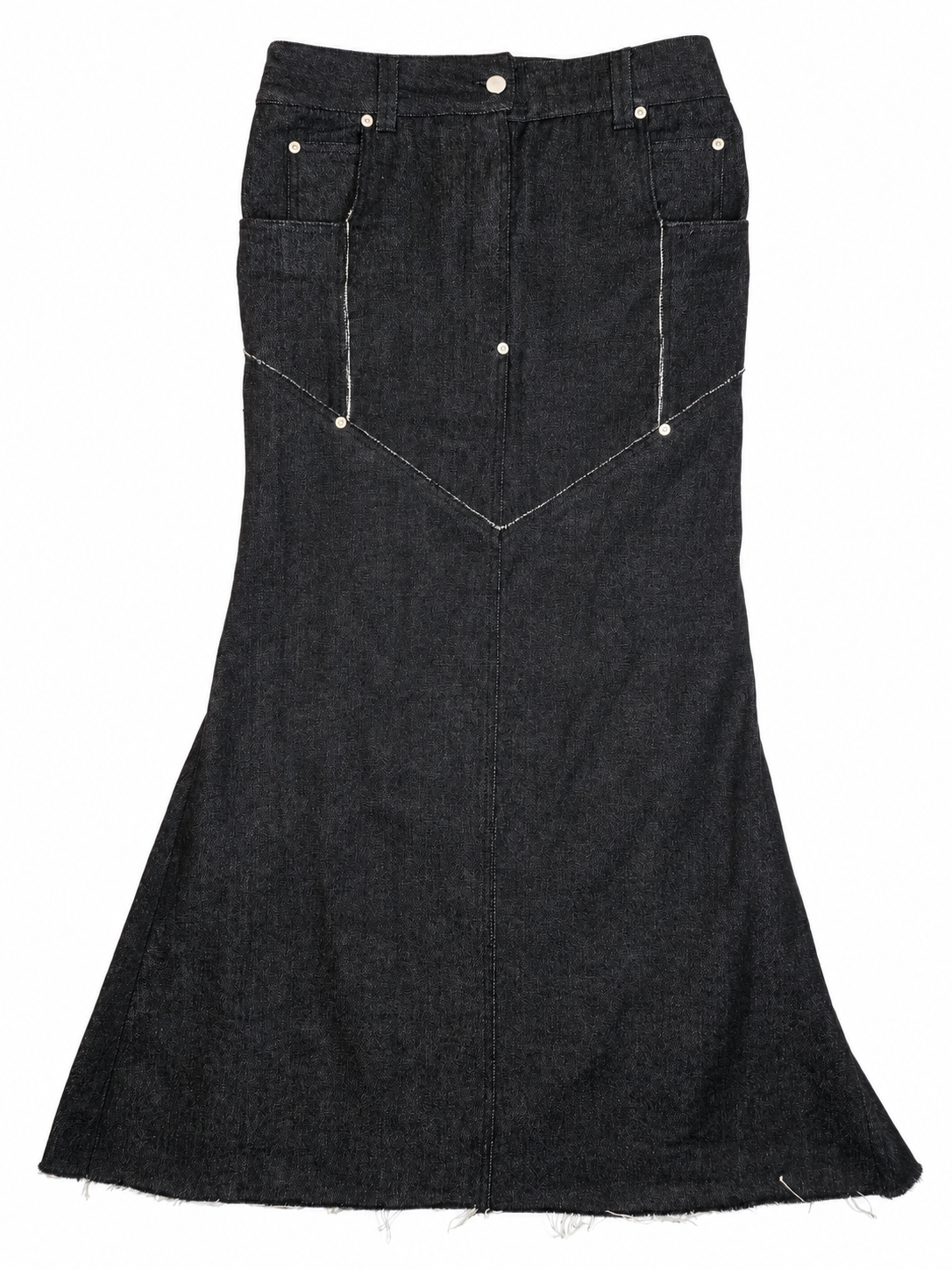 PIERCING DENIM SKIRT