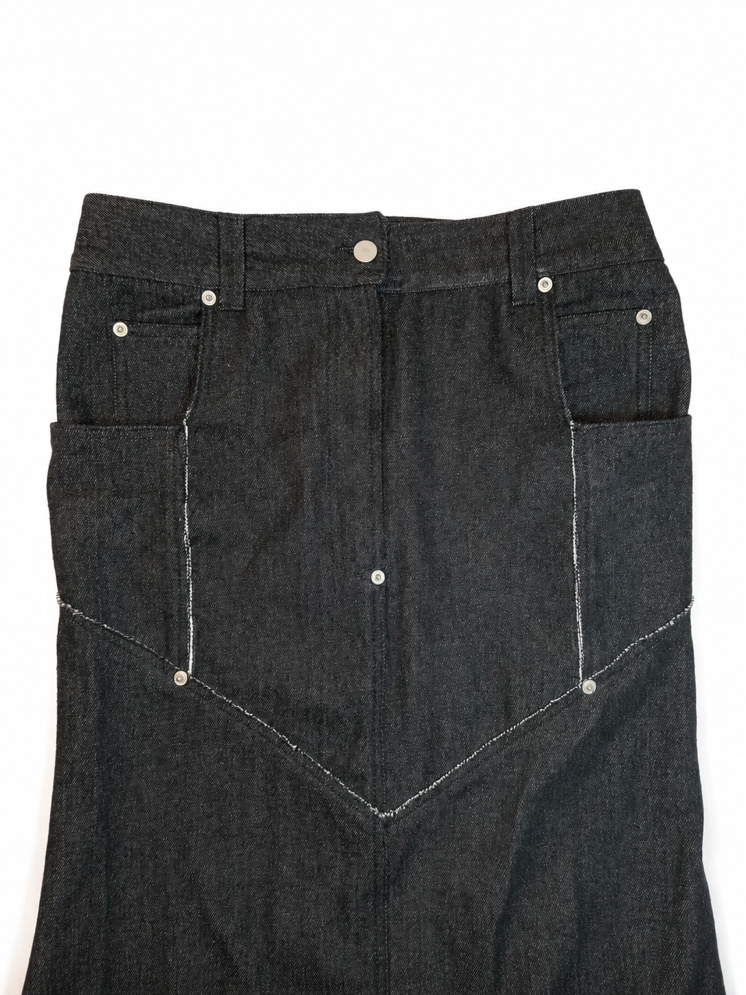 PIERCING DENIM SKIRT